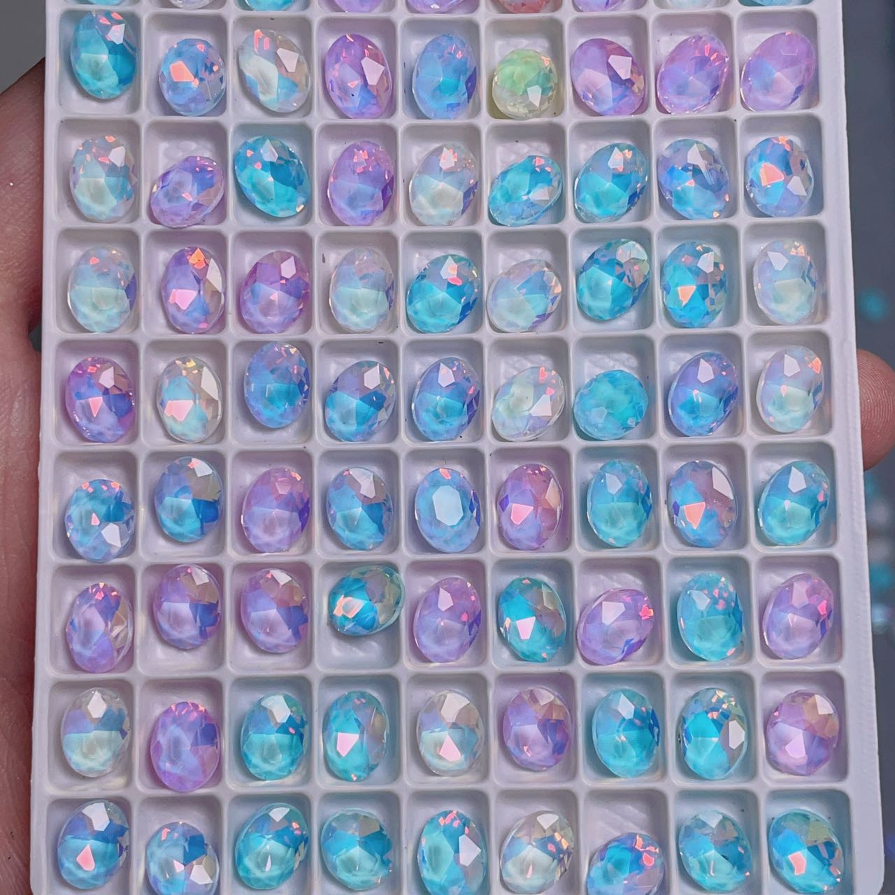 Mocha Glass Diamond Color Mix