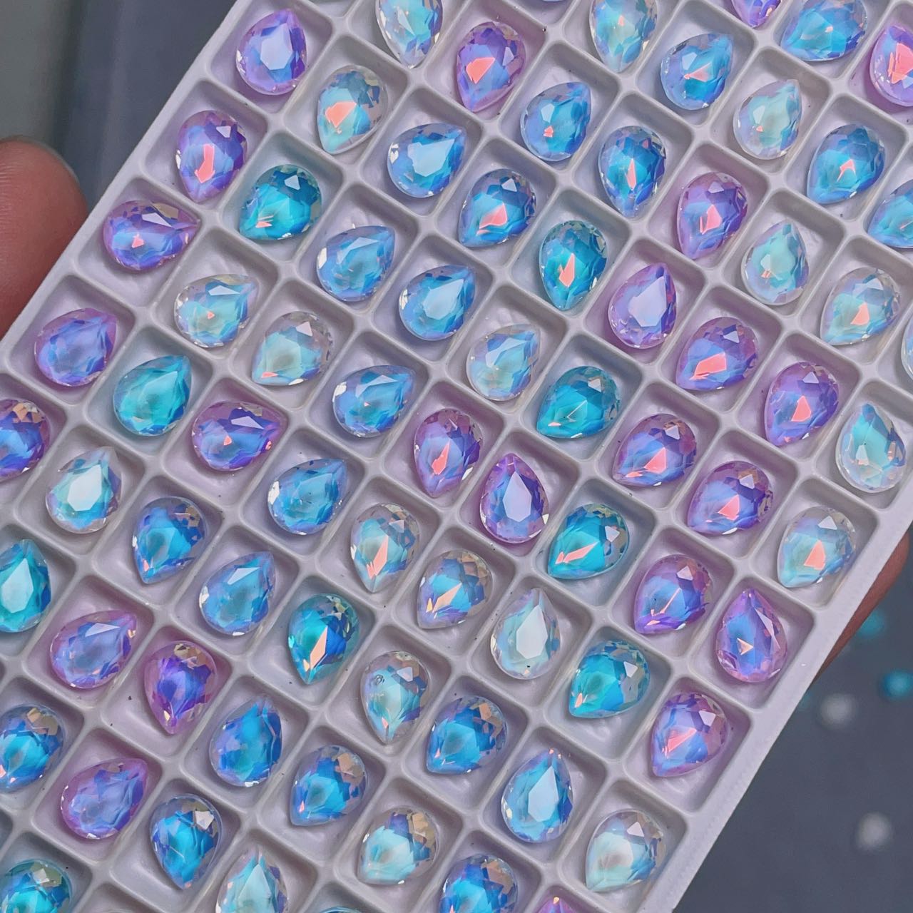 Mocha Glass Diamond Color Mix