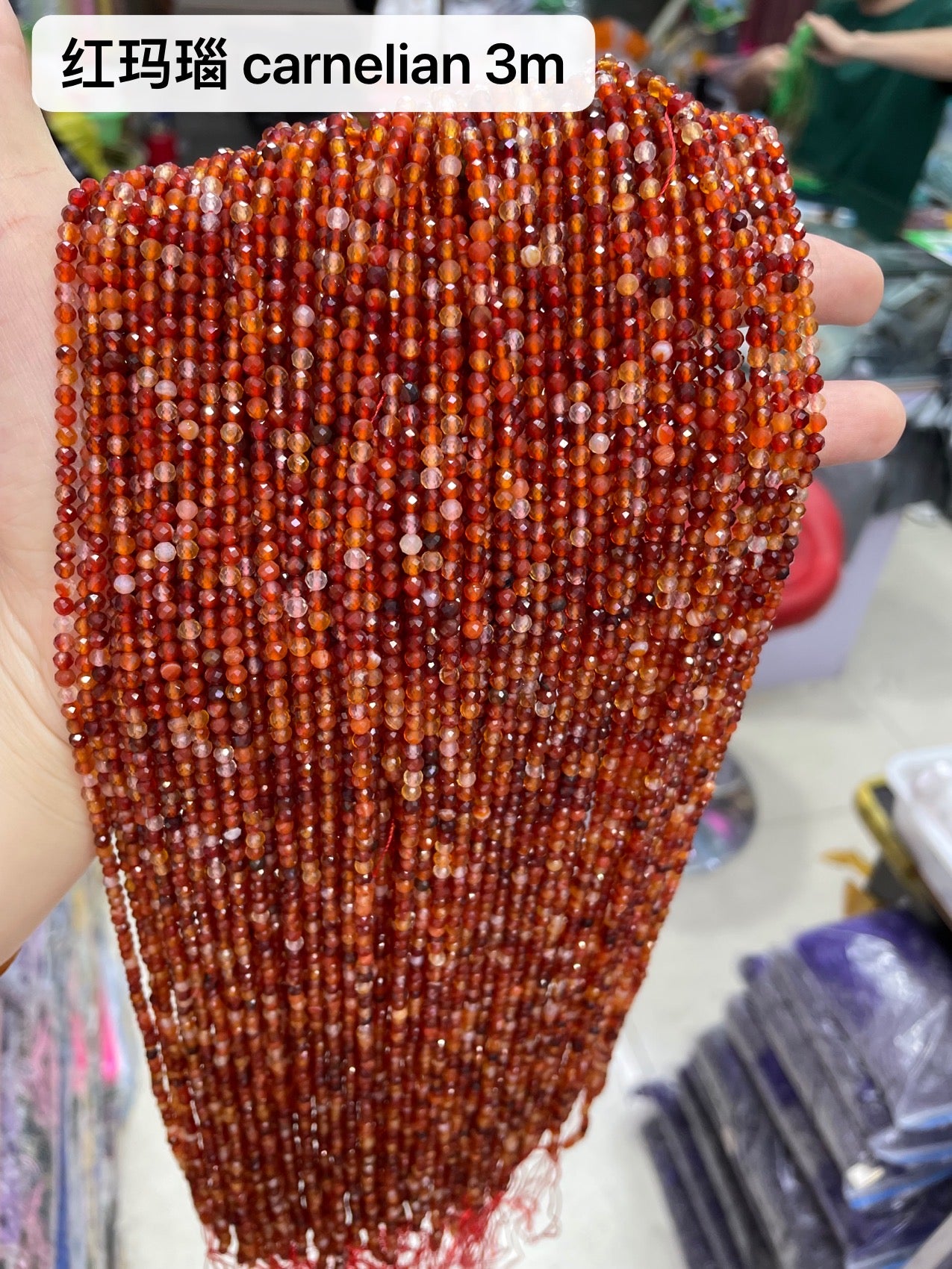 Crystal Faceted Beads 3mm