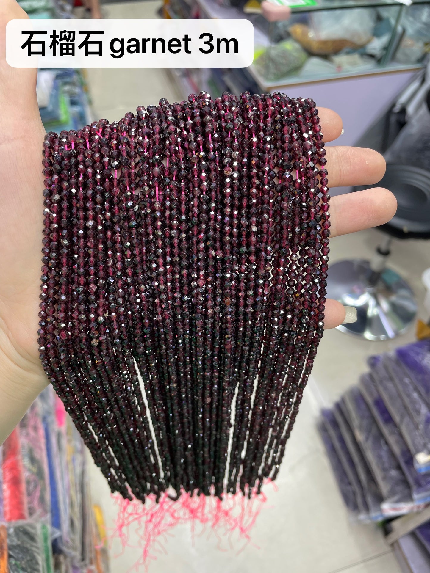 Crystal Faceted Beads 3mm