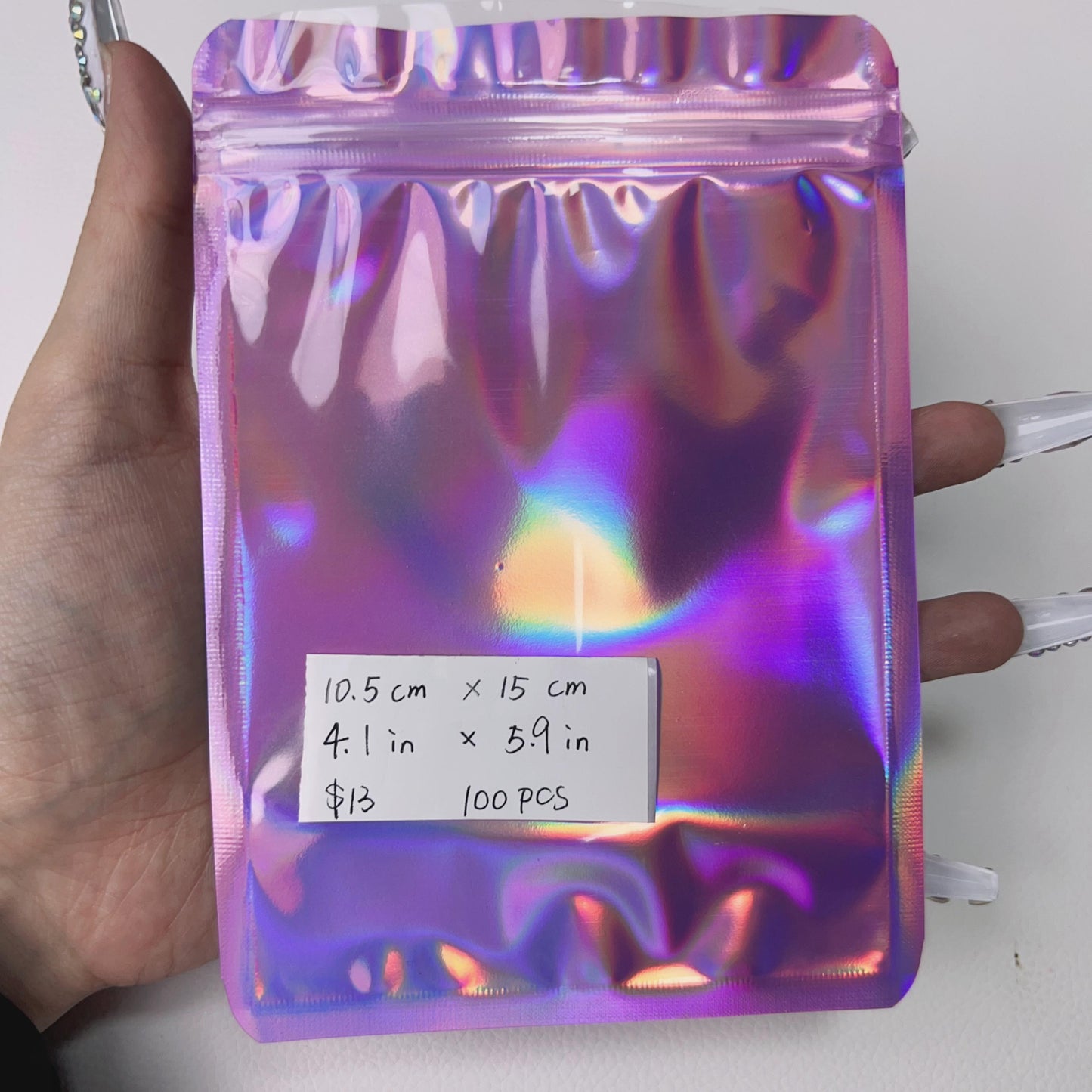 Pink Holographic Packages( This color is stunning)