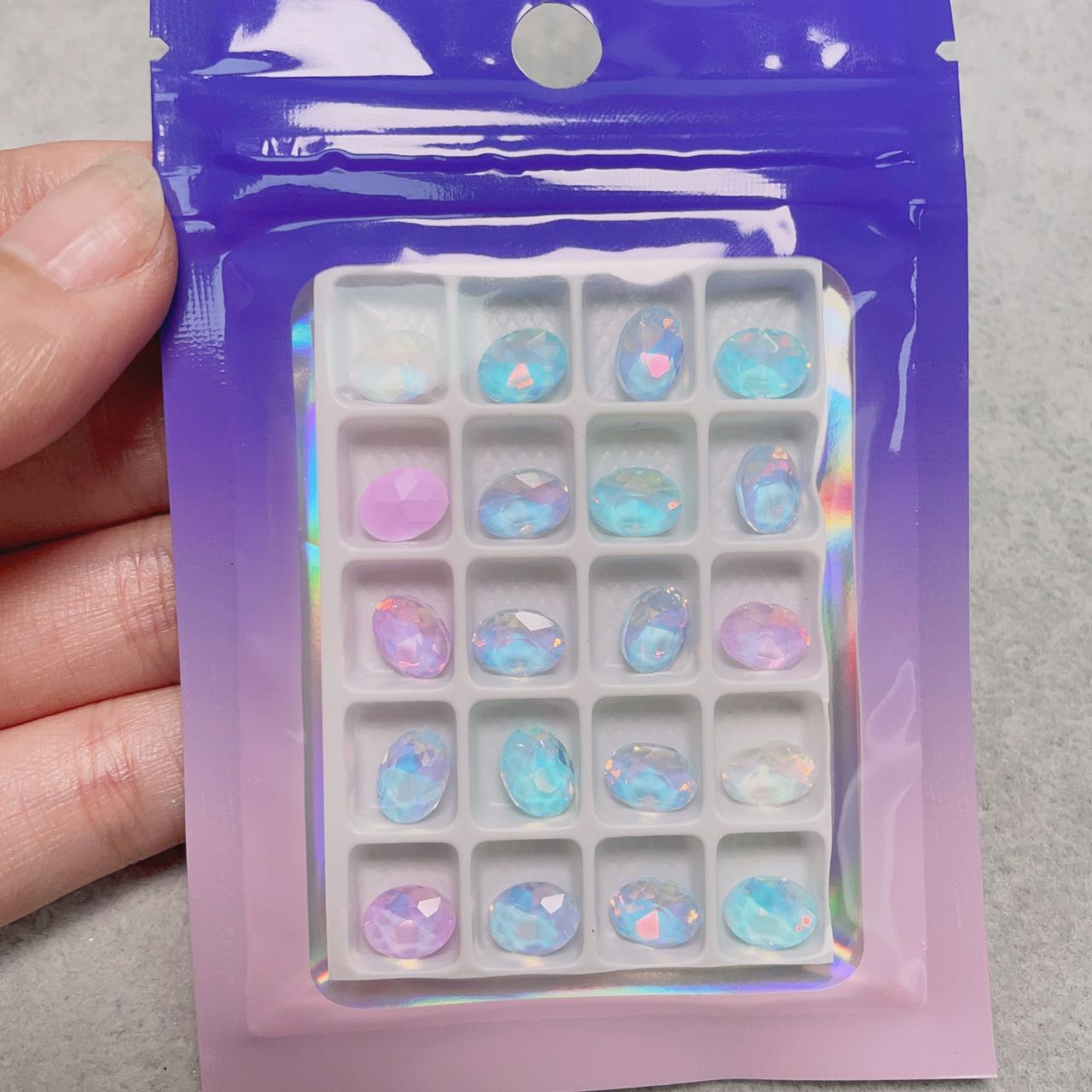 Mocha Glass Diamond Color Mix