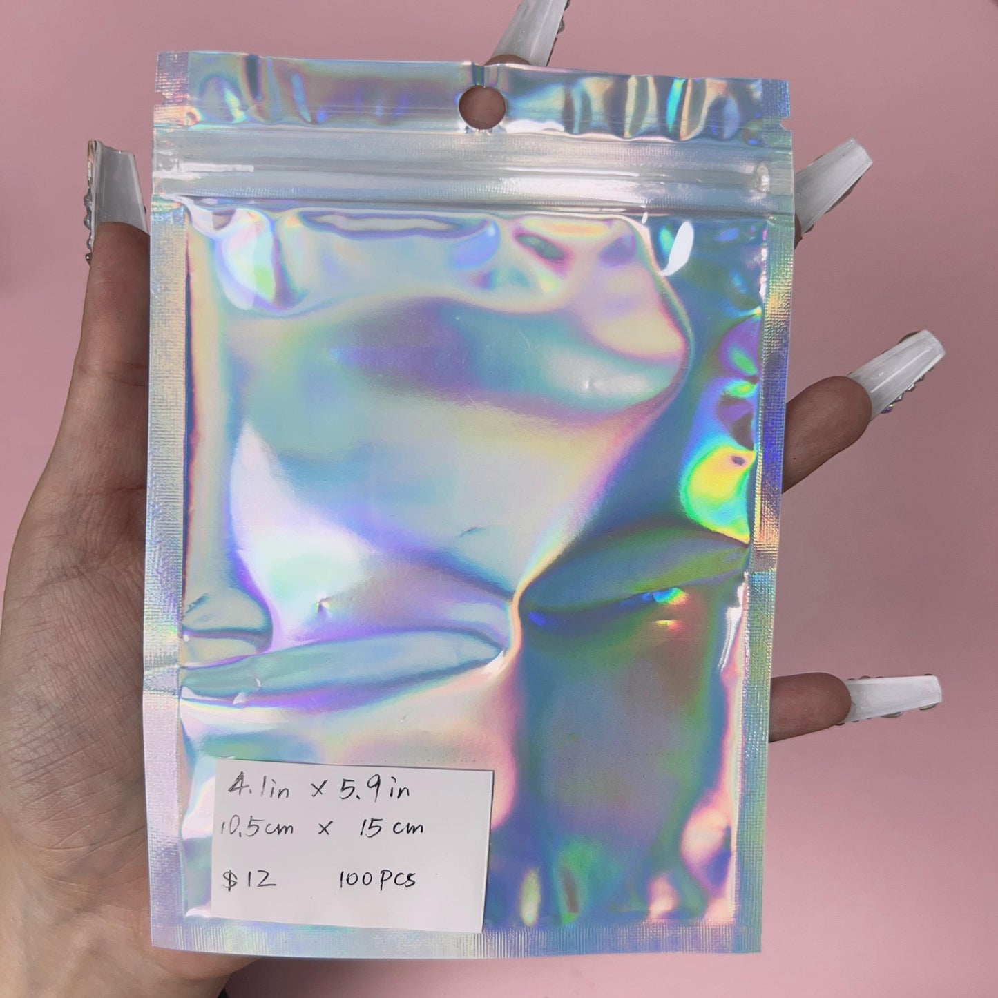Silver Holographic Packages