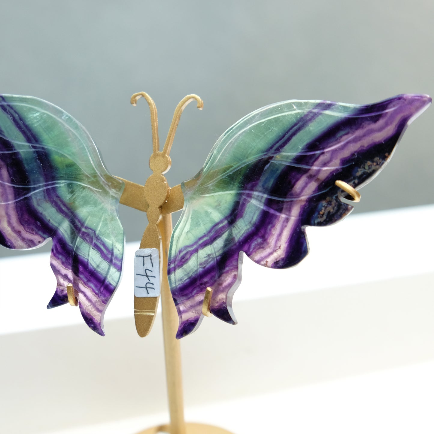 [Wholesale Price]Exquisite Rainbow Fluorite Crystal Butterfly Wings One of A Kind Pieces (Copy)