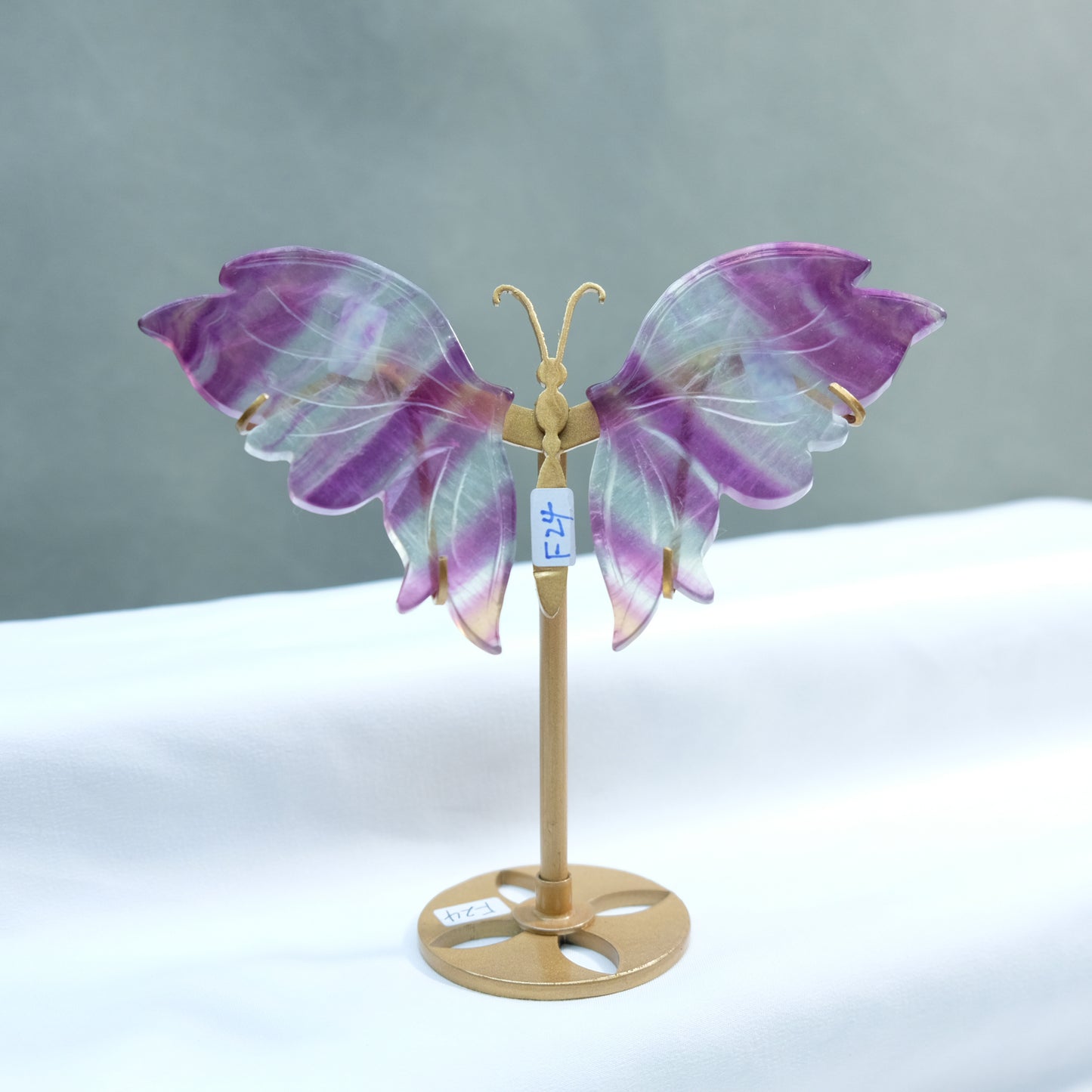 [Wholesale Price]Exquisite Candy Fluorite Pink Fluorite Crystal Butterfly Wings One of A Kind Pieces