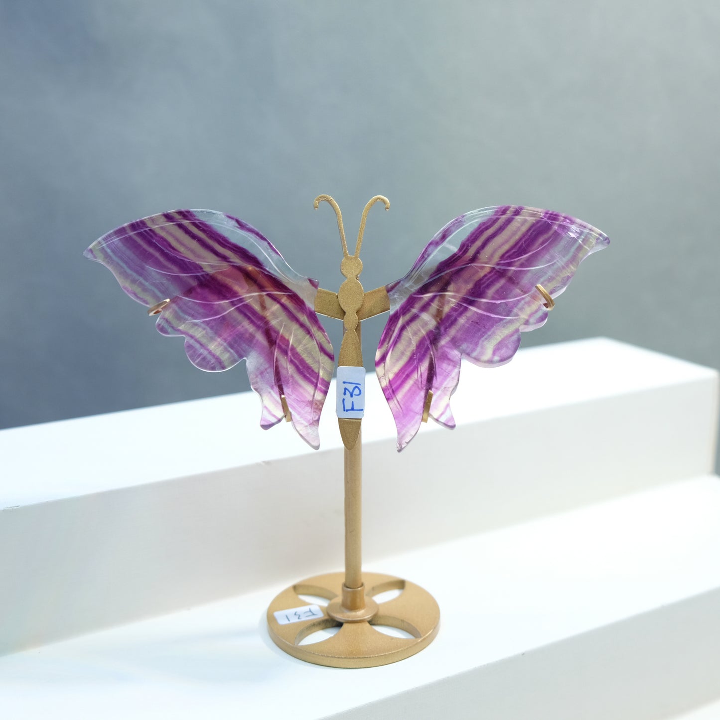 [Wholesale Price]Exquisite Candy Fluorite Pink Fluorite Crystal Butterfly Wings One of A Kind Pieces