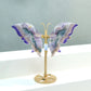 [Wholesale Price]Exquisite Blue Rainbow Fluorite Crystal Butterfly Wings One of A Kind Pieces