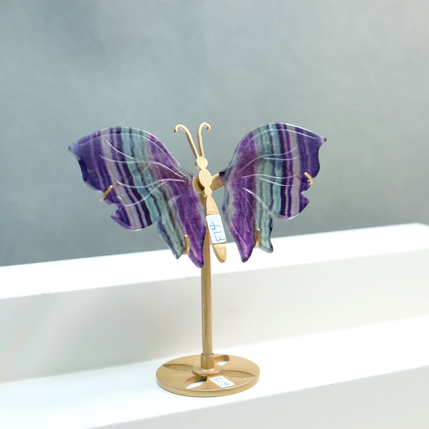 [Wholesale Price]Exquisite Rainbow Fluorite Crystal Butterfly Wings One of A Kind Pieces (Copy)